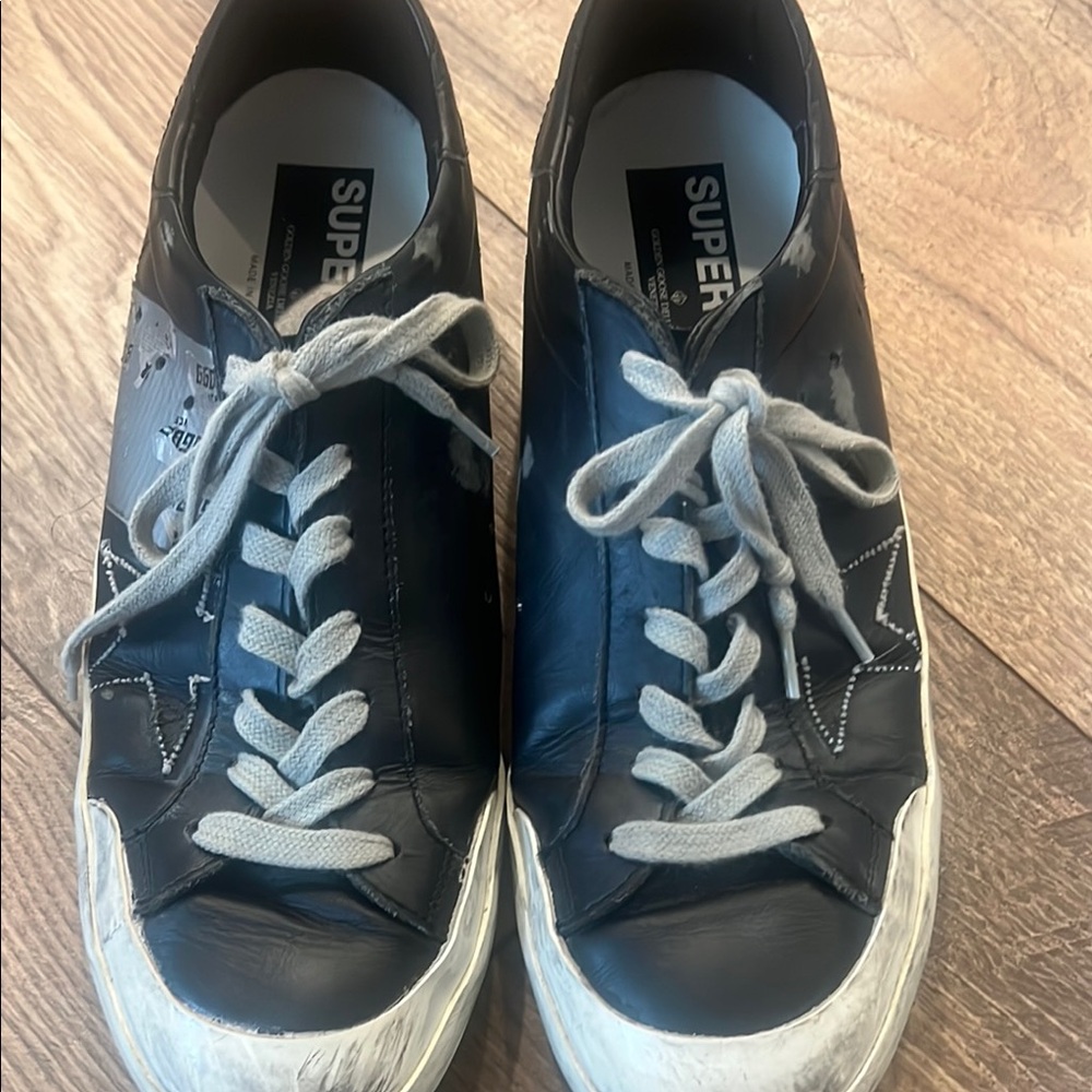 Golden Goose Black and White Sneakers